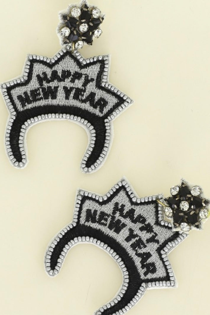 New Year’s Tiara Earrings